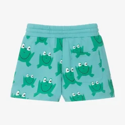 Aqua Blue Cotton Frog Shorts