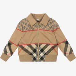 Baby Boys Beige Check Jacket