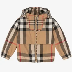 Baby Boys Beige Check Jacket