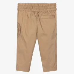 Baby Boys Beige Cotton Trousers