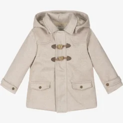 Baby Boys Beige Duffle Coat