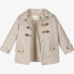 Baby Boys Beige Duffle Coat