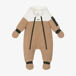Baby Boys Beige Snowsuit