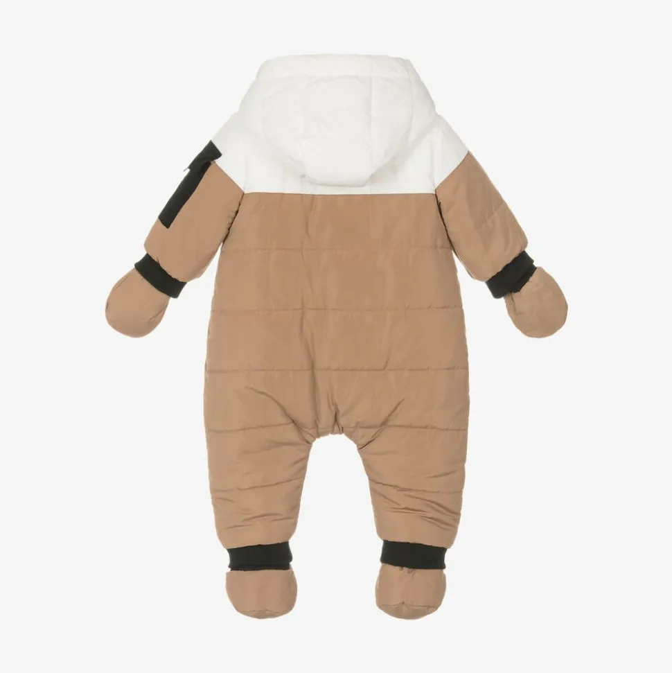 Baby Boys Beige Snowsuit