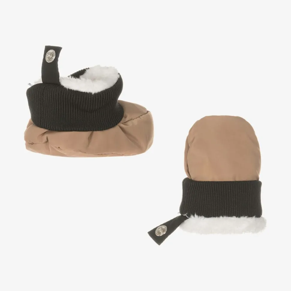 Baby Boys Beige Snowsuit