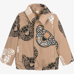 Baby Boys Beige Thomas Bear Jacket