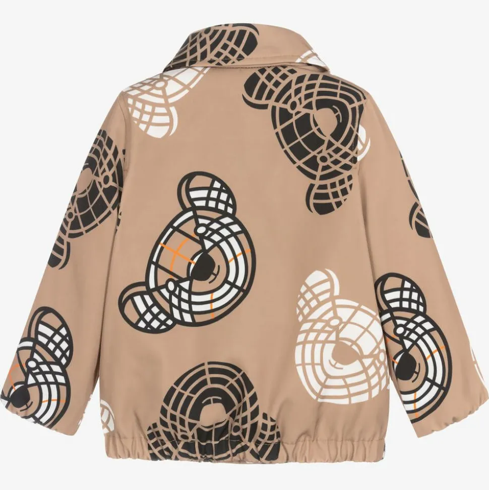 Baby Boys Beige Thomas Bear Jacket