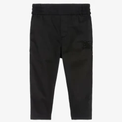 Baby Boys Black Cotton EKD Trousers