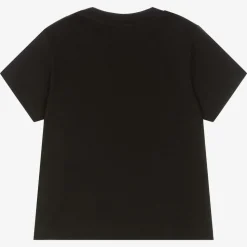 Baby Boys Black Cotton Jersey T-Shirt