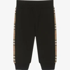 Baby Boys Black Cotton Joggers