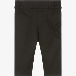 Baby Boys Black Cotton Trousers