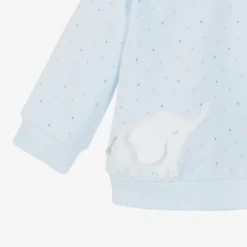 Baby Boys Blue & Grey Elephant Tracksuit