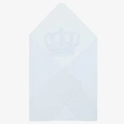 Baby Boys Blue Cotton Blanket & Hat Gift Set