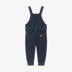 Baby Boys Blue Cotton Dungarees