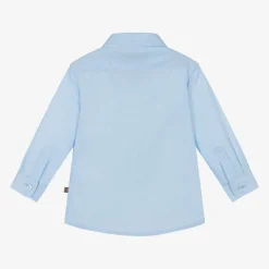 Baby Boys Blue Cotton Shirt