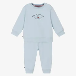 Baby Boys Blue Cotton Tracksuit
