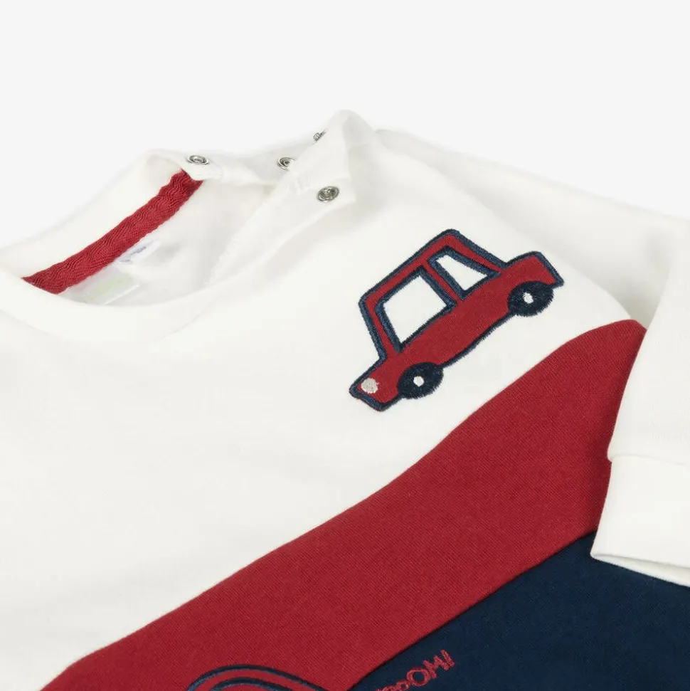 Baby Boys Blue Cotton Tracksuits (2 Pack)