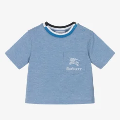 Baby Boys Blue Cotton T-Shirt