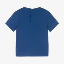 Baby Boys Blue Cotton T-Shirt