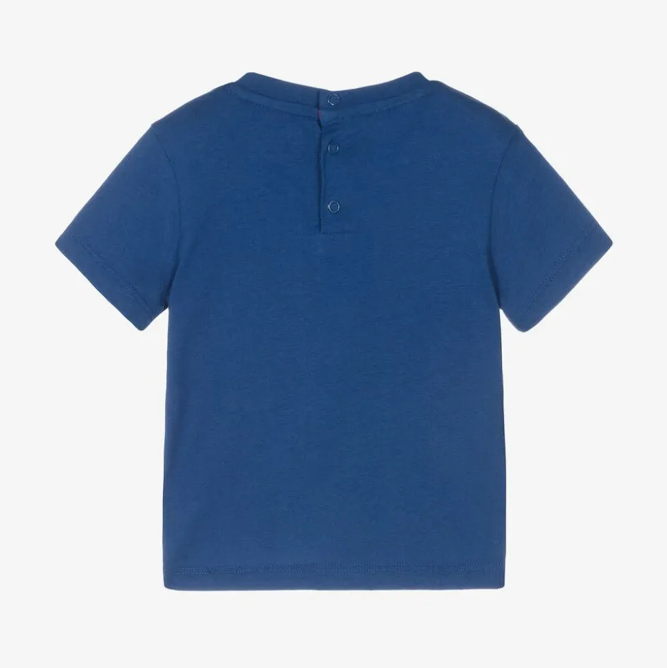 Baby Boys Blue Cotton T-Shirt