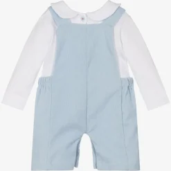 Baby Boys Blue Dungaree Set