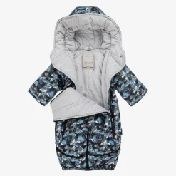Baby Boys Blue Mountain Print 2-in-1 Snowsuit