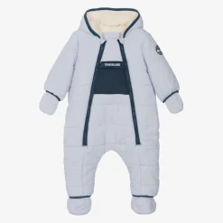 Baby Boys Blue Padded Snowsuit