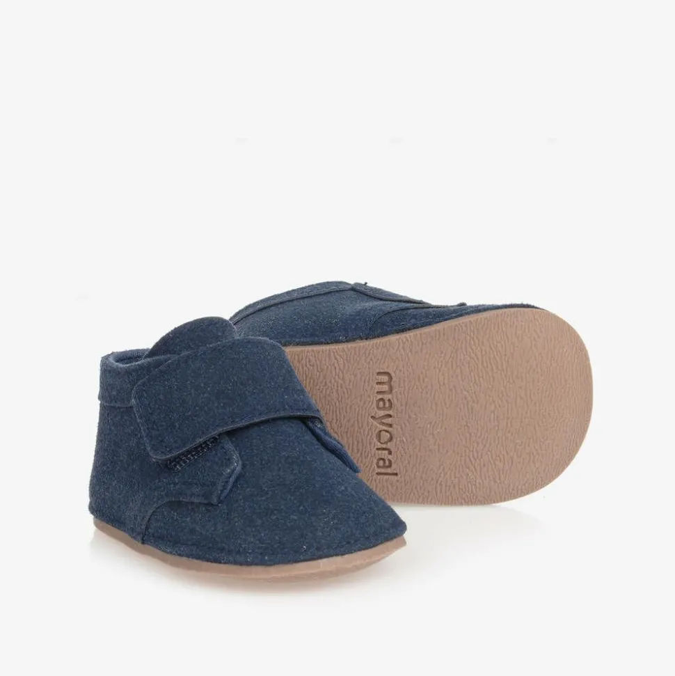 Baby Boys Blue Pre-Walker Shoes
