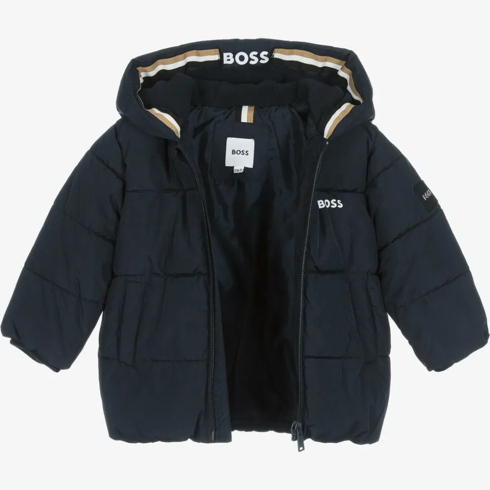 Baby Boys Blue Puffer Jacket