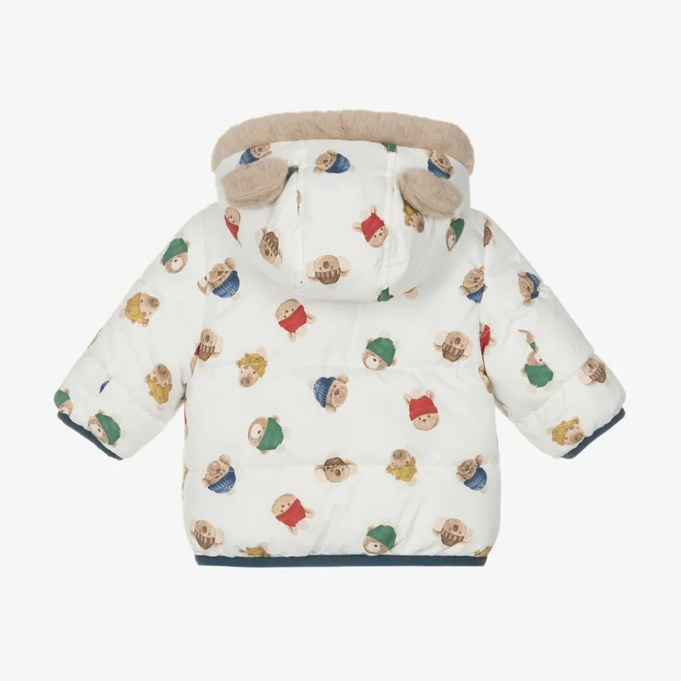 Baby Boys Blue Reversible Coat