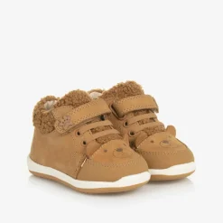 Baby Boys Brown Leather First Walkers
