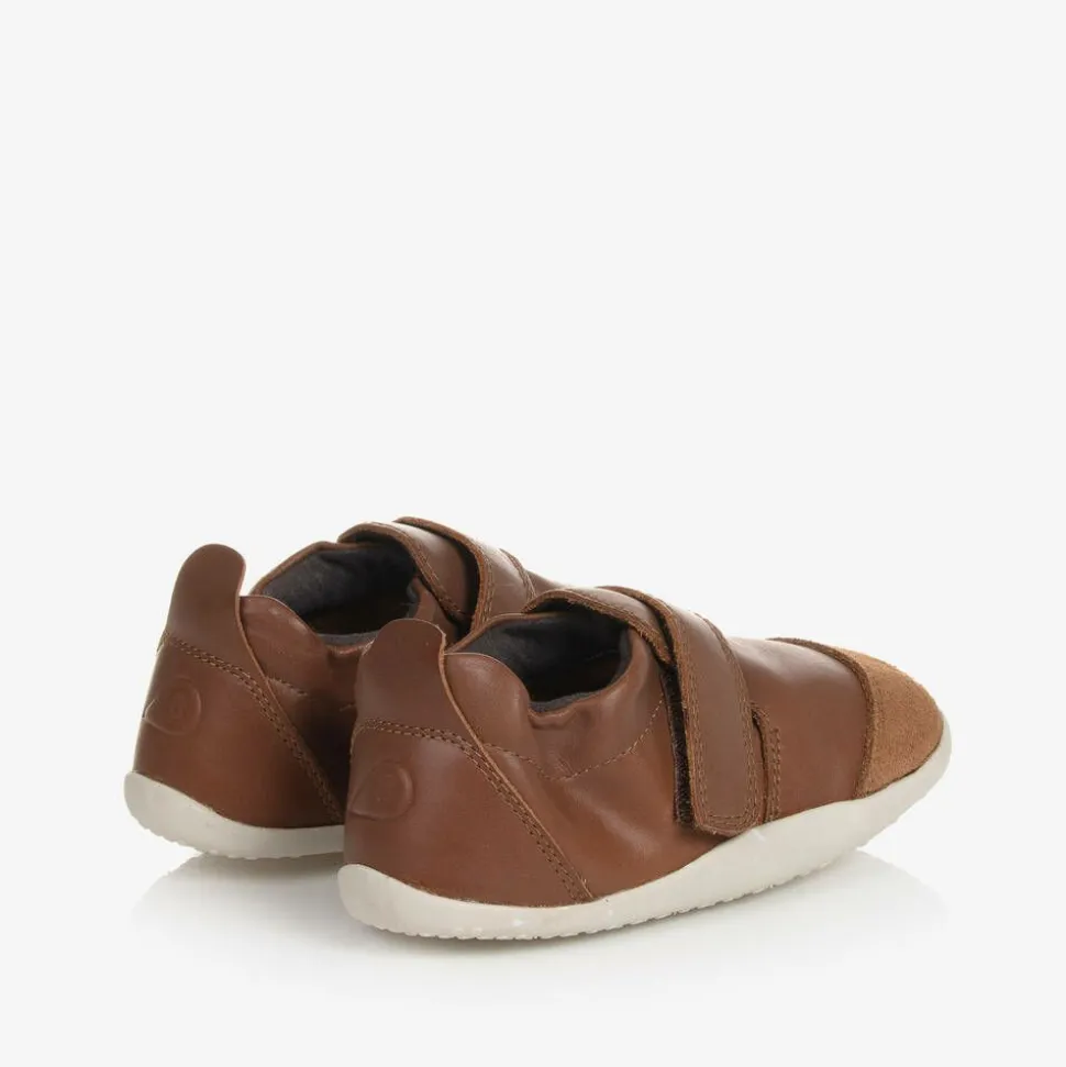 Baby Boys Brown Leather First Walkers