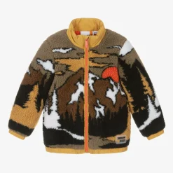 Baby Boys Brown Mountain Fleece Zip-up Top