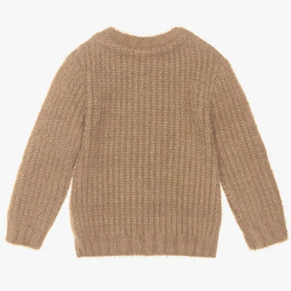 Baby Boys Brown Wool & Cashmere Sweater