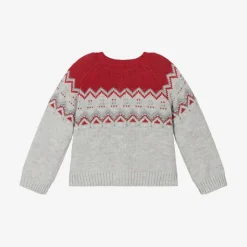 Baby Boys Grey Knitted Cardigan