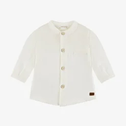 Baby Boys Ivory Cotton Shirt
