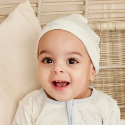 Baby Boys Ivory Starry Sky Pima Cotton Hat