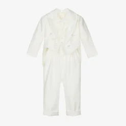 Baby Boys Ivory Tuxedo Suit