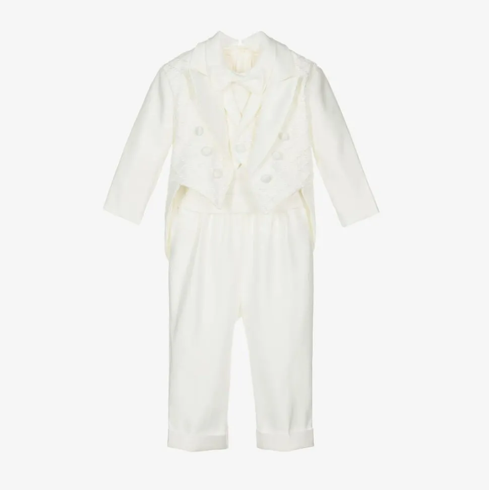Baby Boys Ivory Tuxedo Suit