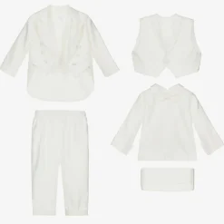 Baby Boys Ivory Tuxedo Suit