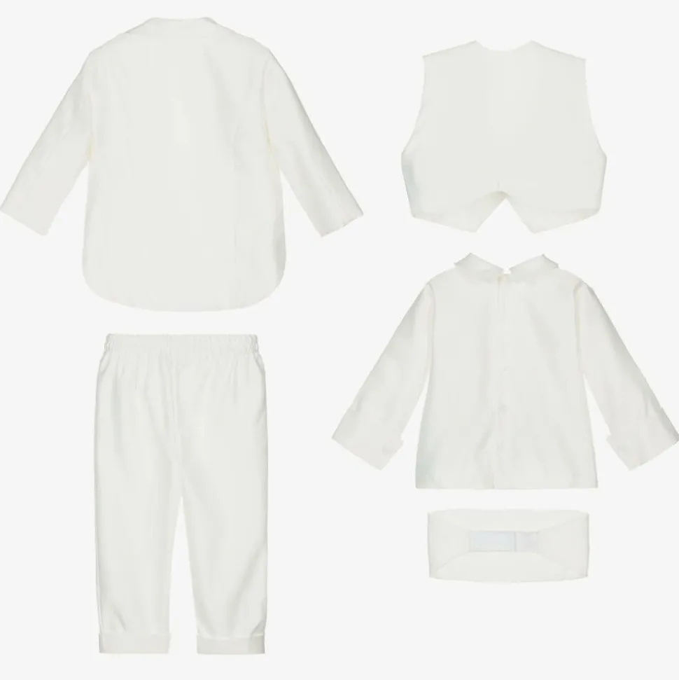 Baby Boys Ivory Tuxedo Suit
