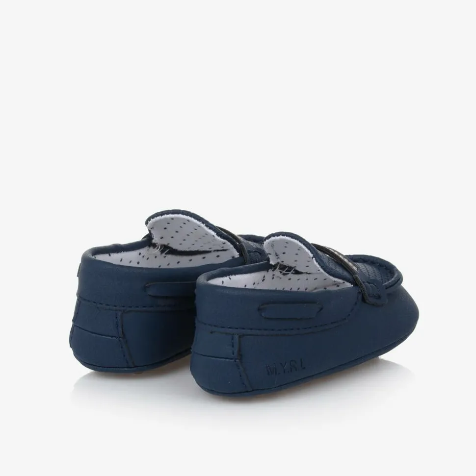Baby Boys Navy Blue Pre-Walker Moccasins