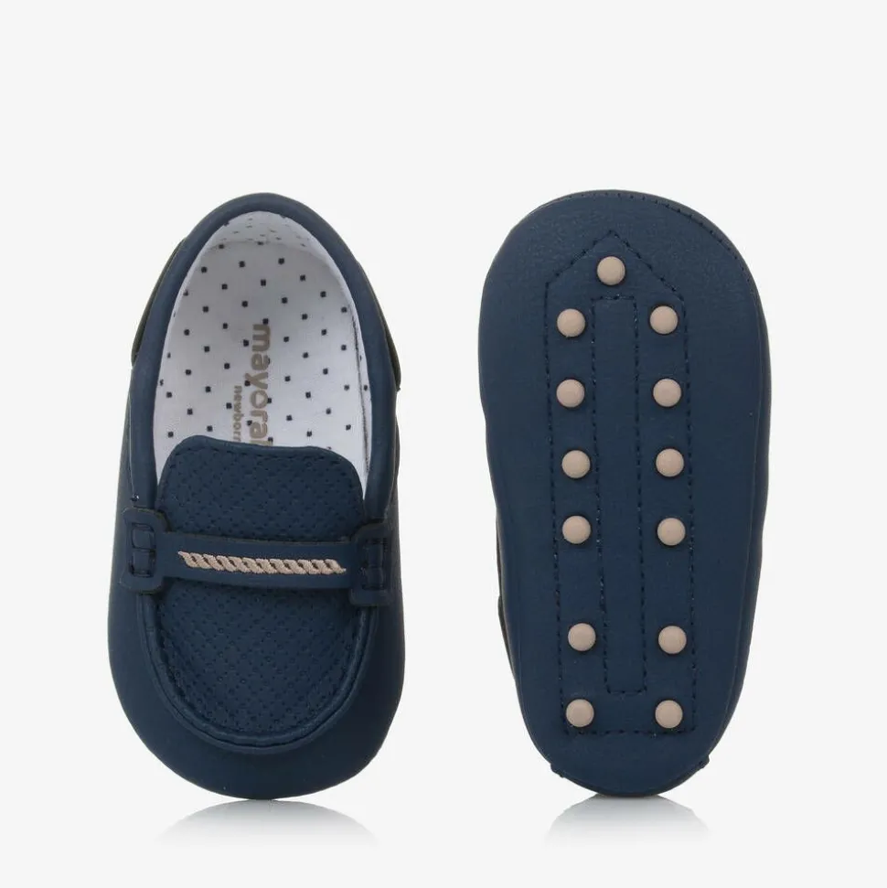 Baby Boys Navy Blue Pre-Walker Moccasins