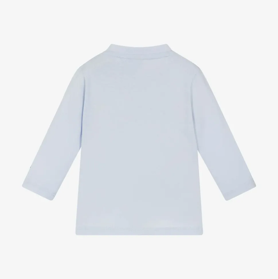 Baby Boys Pale Blue Organic Cotton Top