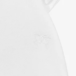 Baby Boys White Check Polo Shirt