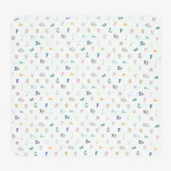 Baby Boys White Cotton Blanket (81cm)