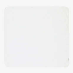 Baby Boys White Cotton Blanket (81cm)