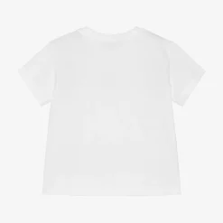 Baby Boys White Cotton DG Logo T-Shirt