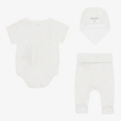 Baby Boys White Cotton EKD Gift Set
