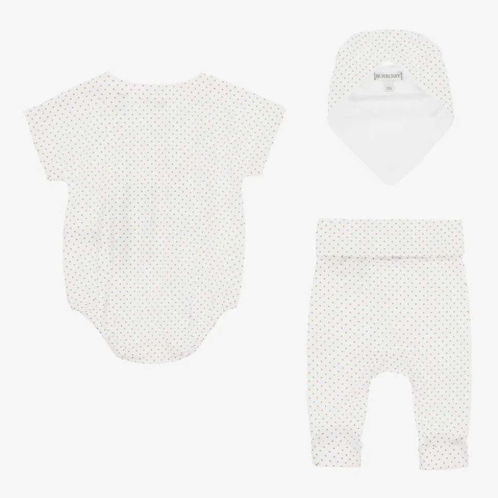 Baby Boys White Cotton EKD Gift Set